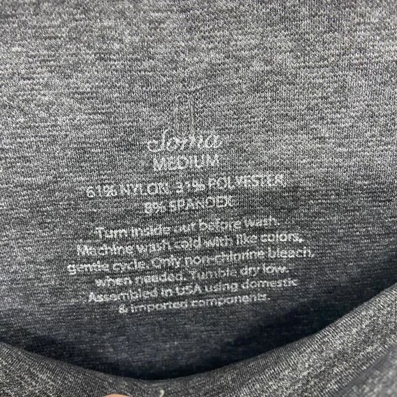 soma gray space dye loungewear midrise 7/8 length legging womens medium - Picture 3 of 3